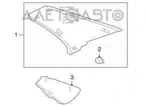 Right rear pillar trim for Lexus IS200 IS300 99-05