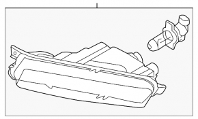 Left fog light for BMW 1 E82 08-13