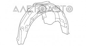 Rear right fender liner Nissan Versa 12-19 usa
