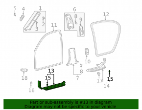 Front right door sill plate for Lexus ES300 ES330