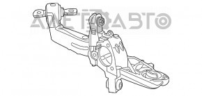 Rear right trunnion Dodge Dart 13-16 with lever, blind
