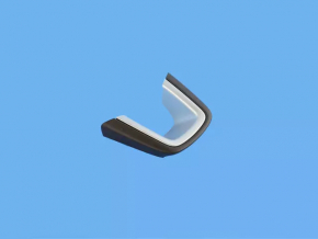 Steering wheel button trim lower Jeep Renegade 16-18 gray