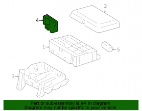 Lexus LX570 right underhood fuse box 16-21