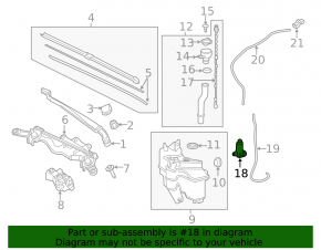 Lexus RZ 23-26 Windshield Washer Motor