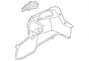 Arch trim right Kia Forte 4d 17-18 rest