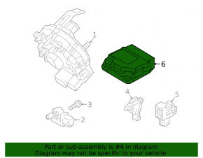 SRS airbag module airbag computer Hyundai Kona 18-23