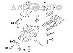 Gearbox shifter Porsche Macan 15-