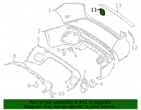 Mercedes X247 GLB 20-23 chrome rear bumper tow hook cap