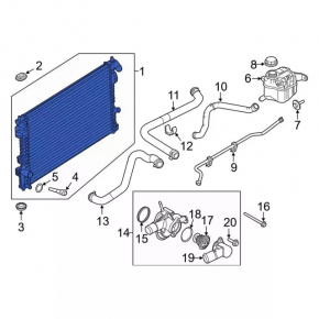 Ford Flex 09-12 Water Cooling Radiator