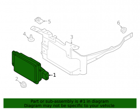 Radar cruise Ford Edge 15-24 with bracket