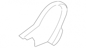 Black passenger seat trim, left side, Ford Mustang mk6 18-23