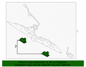 Lincoln Corsair 20-22 trunk release button plate