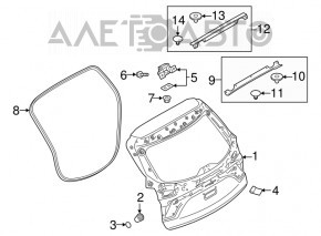 Naked trunk door Mazda CX-9 16-