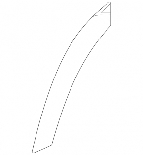 Rear right fender arch trim Mazda CX-50 25-26 structure, Hybrid