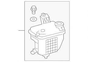Expansion tank cooling Toyota Prius 50 21-22 with cap