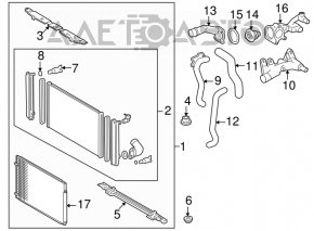Upper cooling hose for Toyota Sienna 2010-2011