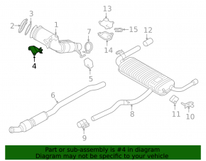 BMW X1 F48 20-22 B46 Catalytic Converter Bracket