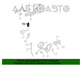 Upper rear right door hinge for Mercedes W211