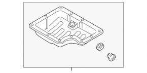 Oil pan Hyundai Elantra AD 14-20 1.4