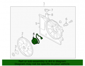 Kia Forte 14-18 Cooling Fan Motor