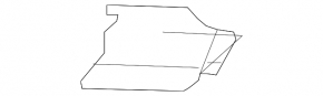 Left front panel trim for Volvo XC40 19-25, gray