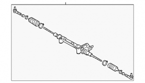 Steering rack Lexus GX470 03-09