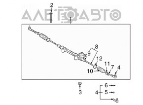 Lexus GX 05-09 steering rack