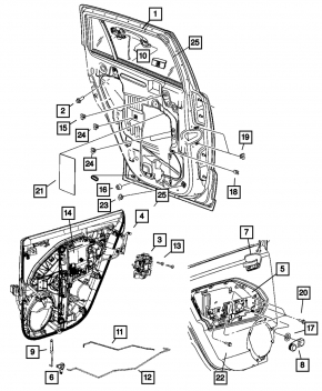 Jeep Compass 11-16 Outer Front Right Door Handle