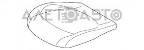 Driver's seat Mini Cooper F56 3d 14-24 without airbag, black leather