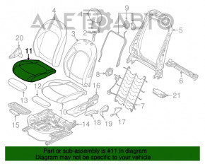 Driver's seat Mini Cooper F56 3d 14-24 without airbag, black leather