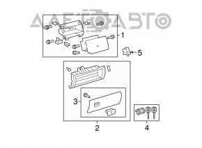 Glove box, lower glove compartment Toyota Sequoia 08-09 ser
