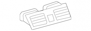 Toyota Camry V40 black central air duct