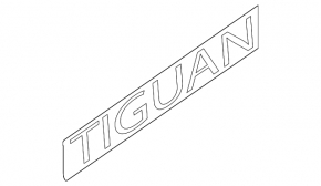 Emblem inscription 4 MOTION VW Tiguan 11-17 type 2