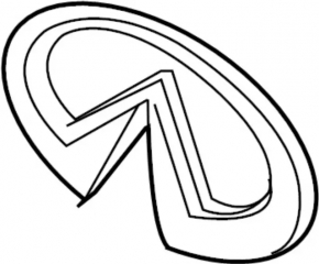 Grille Emblem Infiniti Q50 14-24