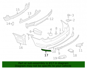 Rear right reflector BMW 7 F01 11-15