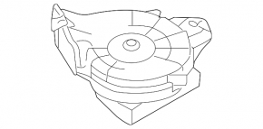 Motor fan heater 3 row BMW X5 F15 14-18