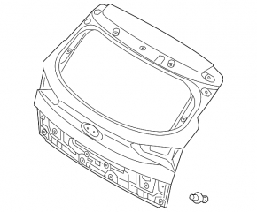 Boot door bare Hyundai Tucson 16-18