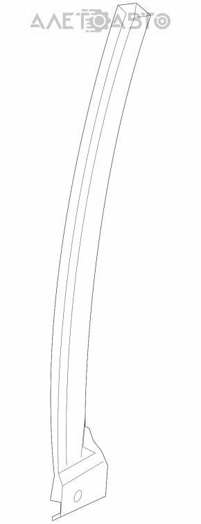 Front right door glass guide for Suzuki Kizashi 10-15