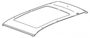 Metal roof GMC Terrain 18 - for panoramic view and roof rails