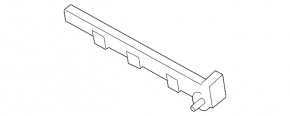 Rear bumper mount right Infiniti JX35 QX60 13-20 broken guide
