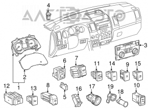 Toyota Prius 50 16-22 Cabin Temperature Sensor