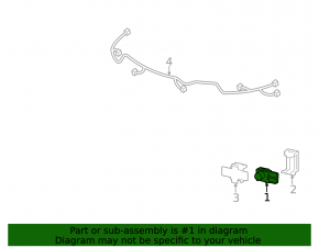 Rear Parking Sensor Lexus LS460 LS600h 07-09 without ring, chip