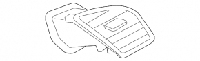 Right dashboard air duct deflector Audi A4 B8 08-16
