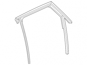 Glass seal rear right Audi Q3 8U 15-18