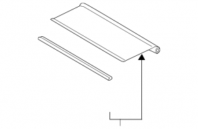Audi Q3 panoramic blind 8U 15-18 gray