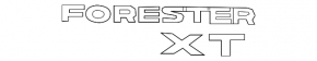 Emblem inscription XT trunk door Subaru Forester 14-18 SJ