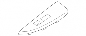 Front right window lift control trim Subaru Outback 15-19 black