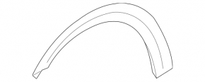Front right inner fender arch trim for Mercedes X164 GL W164 ML