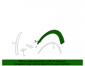 Front right inner fender arch trim for Mercedes X164 GL W164 ML
