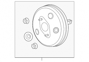 Vacuum booster Ford Fiesta 11-19
